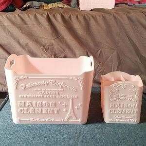 pink makeup organizers